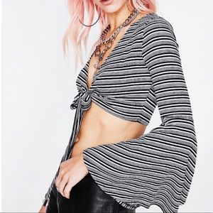 ✨Dolls Kill Flare Sleeve Crop Top✨